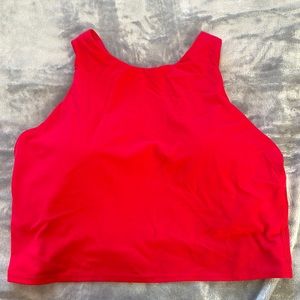 Athelta Conscious Crop top/sports bra - red
